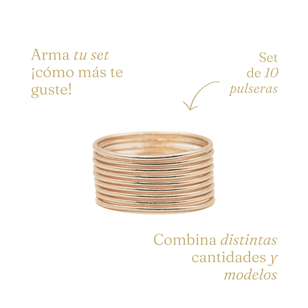 Pulsera Budista Delgada - Cobre