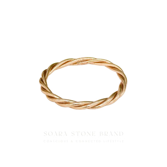 Pulsera Budista Twisted - Cobre